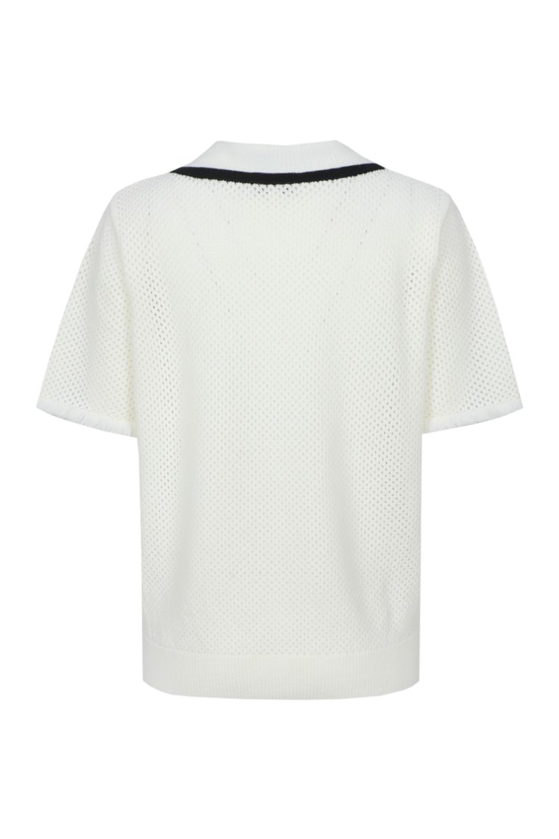 Kajsa Knit Pullover — Wool White trui | Feliz